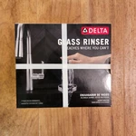 Delta Glass Rinser Kitchen Sink Accessory Silver New Spotshield Stainless GR150. Fixed Price $79.00.