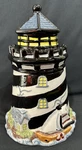 Youngs Heartfelt Kitchen Creations Glazed Ceramic Lighthouse Cookie Jar Canister. Fixed Price $23.95.