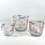 Anchor Hocking 3 Piece Glass Measuring Cups Set 1 2 4 Bake Lead Bpa Free Usa. Fixed Price $38.97.