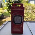 Escali Touch Screen Thermometer And Timer Black Model Number: DHR2-B. Fixed Price $17.99.