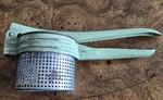 Vintage 1930S-50S Potato Ricer Food Press Spaetzle Farmhouse Kitchen Decor Green. Fixed Price $17.39.