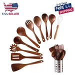 11 Pcs Wooden Kitchen Utensils Set Cooking Spoons & Spatulas For. Fixed Price $29.49.