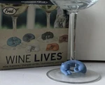 Fred Brand Wine Lives Cuddly Cats Glass Markers Set New Box Of 6. Fixed Price $9.99.