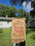 Vintage Borup Minnesota Navy Bean 100LB Burlap Bag Sack Chef / Cook Graphics. Fixed Price $19.99.