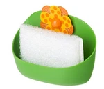 Vigar 8062 Orange Green Sponge Holder With Suction Pad Dish European Spanish. Fixed Price $12.99.