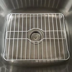 Kitchen Dish Sink Protector Mat White Coated Metal Durable Rack. Fixed Price $19.28.