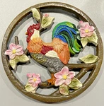 Vtg Cast Iron Rooster Trivet Wall Hanging Folk Art Farmhouse Kitchen Decor. Fixed Price $13.28.