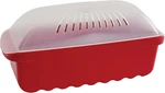 Microwave Pasta Cooker 6.4 Cup Red Easy Noodles Spaghetti Maker Kitchen Too. Fixed Price $15.30.