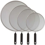4 U.s. Kitchen Supply Splatter Screens, 13", 11.5", 10" & 8", Stainless Steel. Fixed Price $19.99.