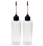 Liberty Products 2-4OZ Plastic Squeeze Bottles With Ounces, Stainless Steel. Fixed Price $10.46.