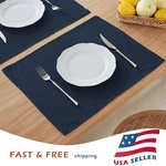 100% Pure Linen Natural Placemats 14 X 18 Inch Eco-friendly Table Set Of. Fixed Price $22.49.