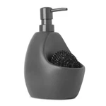 Umbra Charcoal Joey Matte Ceramic Soap Dispenser With Sponge Caddy, Kitchen/bath. Fixed Price $30.06.