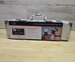 New Grande Chef 3 Piece Stainless Steel Bbq Set Grill W/ Carry Case. Fixed Price $8.99.