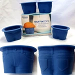 Muffin Tops 4 Cupcake Molds Silicone Baking Cups Novelty By Fred. Fixed Price $12.50.