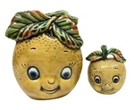 Enesco Anthropomorphic Orange Fruit Face Napkin Toothpick Holder E-0301 E-0302. Fixed Price $35.97.