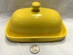 New Sweejar Ceramic Bright Yellow 1 Stick Butter Dish Chic Farm House Home Camp. Fixed Price $30.00.