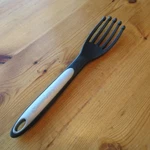 Calphalon Egg & Omelette Whisking Fork Black Gray 10" Blending Mixing. Fixed Price $16.99.