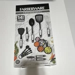 Kitchen Farberware Professional 14-PIECE Tool & Gadget Set, Black Silver.. Fixed Price $14.95.