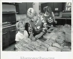 1989 Press Photo Student & Cooks Making Sandwiches At Rondout School Kitchen. Fixed Price $24.99.