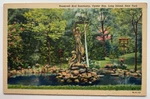 1942 Ny Postcard Long Island Oyster Bay Roosevelt Bird Sanctuary Fountain Pond. Fixed Price $6.99.