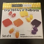 Cobble Creek Corn Holder & Butterers. Fixed Price $14.95.