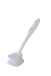 Dish Brush Long Handle White Scrub For Cleaning Pots/pans/kitchen. Fixed Price $10.66.