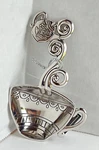 Ganz Silver Tone Everything Teacup Rest Bag Holder 1 Tablespoon. Fixed Price $5.95.