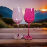 Dragon Glassware Barbie 17.5OZ Wine Set Magenta & Pink New Open Box. Fixed Price $23.96.