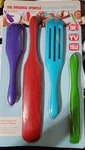 Mad Hungry Silicone Spurtle Set 4 Pc Red Green Blue Purple New Kitchen Utensils. Fixed Price $14.99.