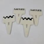 Ceramic Cypress Writable Cheese Marker Set. Fixed Price $14.00.