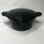 Pampered Chef Large Cooker Microwave Steamer 2 Qt Liter 8 Cup Black Usa!. Fixed Price $24.99.
