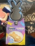 New Peeps Bunny Shaped Pancake Skillet Set Makes Rainbow Sprinkle Exp 8-25. Fixed Price $20.00.