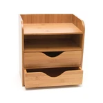 Lipper International 4-TIER Mini Desk Organizer, Brown, 8 1/4"H. Fixed Price $36.28.