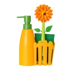 Vigar Flower Power Kitchen Soap Dispenser Set, Dish With Spong.... Fixed Price $26.26.