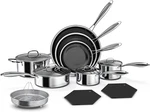 14-PIECE Nonstick Hybrid Hex Cookware Set Induction & Oven Safe, Pfoa Free. Fixed Price $307.40.