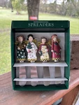 Open Box Boston Warehouse 4 Pc Christmas Angel Butter Cheese Spreaders Knives. Fixed Price $7.50.