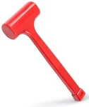 1LB Dead Blow Hammer Mallet Machinist Tools Unibody Molded Checkered G. Fixed Price $13.16.