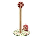 Temp-tations Seasonal Figural Paper Towel Holder Holly Peppermint Christmas. Fixed Price $25.00.