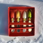 Boston Warehouse Christmas Light Bulbs Cheese/jam Spreaders Set Of 4. Fixed Price $15.99.