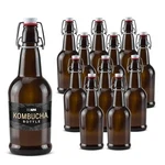 16OZ Amber Swing Top Glass Bottles - 12 Pack Flip With Airtight Lid, Brewing. Fixed Price $45.03.