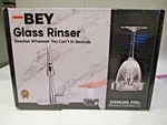 Bey Automatic Glass Rinser - Powerful Cup Washer For Kitchen Sink, Stainless. Fixed Price $29.99.