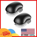 Ergonomic Black Fruit & Vegetable Cleaning Brushes Set Of 2, Built-in Remover. Fixed Price $27.99.