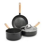 Hudson Healthy Ceramic Nonstick, 4 Piece Cookware Pots And Pans Set, Vintage .... Fixed Price $154.66.