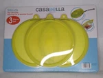 Casabella 3PC Silicone Splash Guard/ Bowl Covers/ Leftover Protector Yellow V3. Fixed Price $10.00.