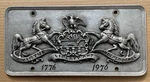 Pa Bicentennial 1776 1976 Vintage Cast Iron Wall Plaque Sign Horses American. Fixed Price $52.00.