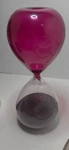 Modern Purple & Clear Sand Timer / Hourglass. Fixed Price $21.00.