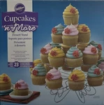 Wilton Cupcakes More Metal Dessert Stand Silver Holds 23 Muffins. Fixed Price $8.99.