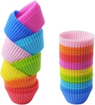 Mini Muffin Pan - Reusable Silicone Cupcake Molds 2IN 24 Pack Small Baking. Fixed Price $12.53.