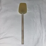 Vintage Williams Sonoma Yellow Silicone Spatula Wooden Handle Baking Mixing Tool. Fixed Price $5.00.