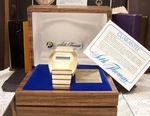 C1975 Gold Plate Seth Thomas Rare Early Lcd Digital Watch + Boxes & Papers Works. Fixed Price $503.18.